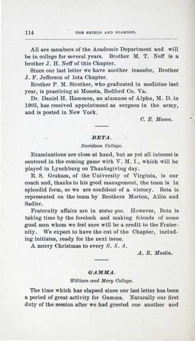 Gamma, December 1906
